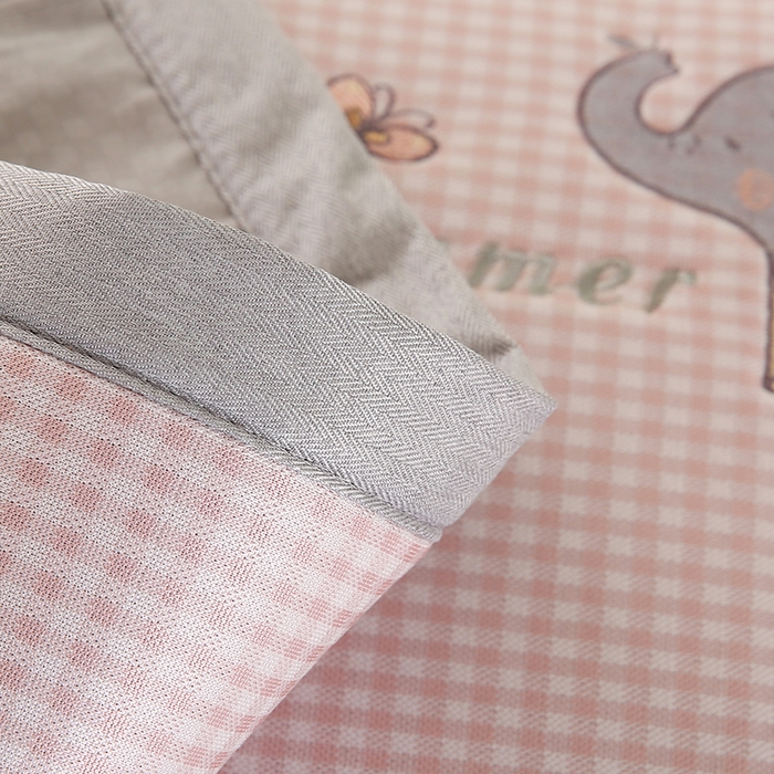 91家纺网 家纺一手货源 找家纺 小牛席业 2026新款夏日小象冰丝夏凉枕枕头枕芯 粉色