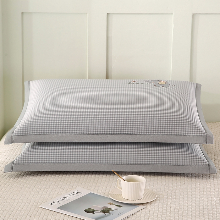 91家纺网 家纺一手货源 找家纺 小牛席业 2026新款夏日小象冰丝夏凉枕枕头枕芯 灰色