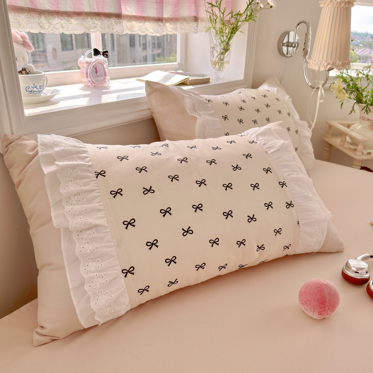 91家纺网 家纺一手货源 找家纺 锦彩家居 2026新款A类全棉纯棉双层纱韩式花边款小清新四件套INS小红书博主风提供买家秀 心宿寄语