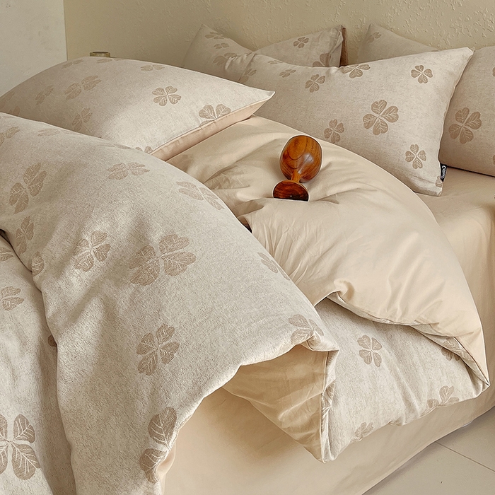 91家纺网 家纺一手货源 找家纺 （总）小懒猪 2026新款棉麻立体提花四件套