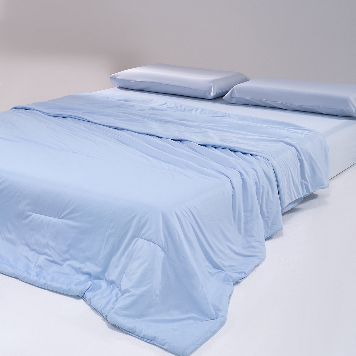 91家纺网 家纺一手货源 找家纺 花享莱 2026新款亚朵酒店同款被深睡双感凉感被夏被夏凉被空调被控温被pro3.0 双面凉感静水蓝