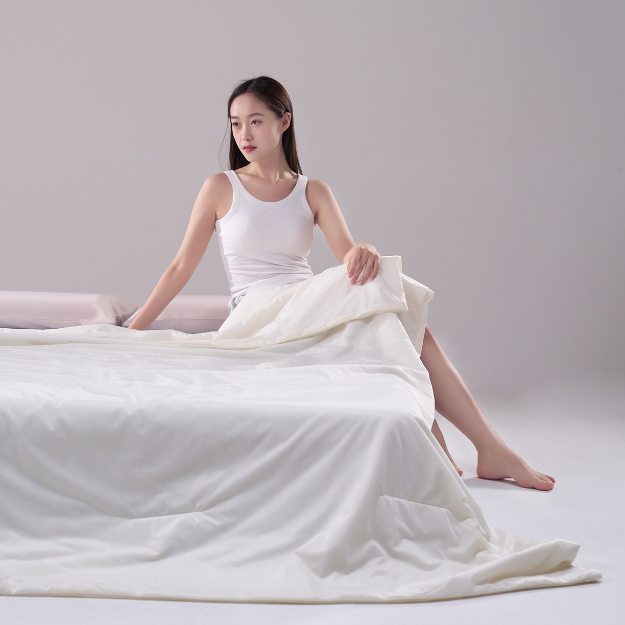 91家纺网 家纺一手货源 找家纺 花享莱 2026新款亚朵酒店同款被深睡双感凉感被夏被夏凉被空调被控温被pro3.0 双面凉感竹青黄