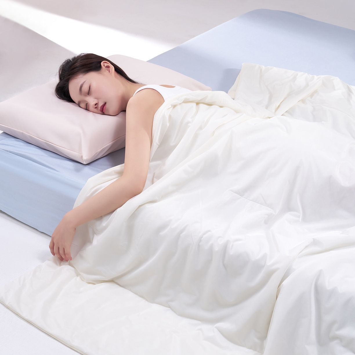 91家纺网 家纺一手货源 找家纺 花享莱 2026新款亚朵酒店同款被深睡双感凉感被夏被夏凉被空调被控温被pro3.0 双面凉感竹青黄