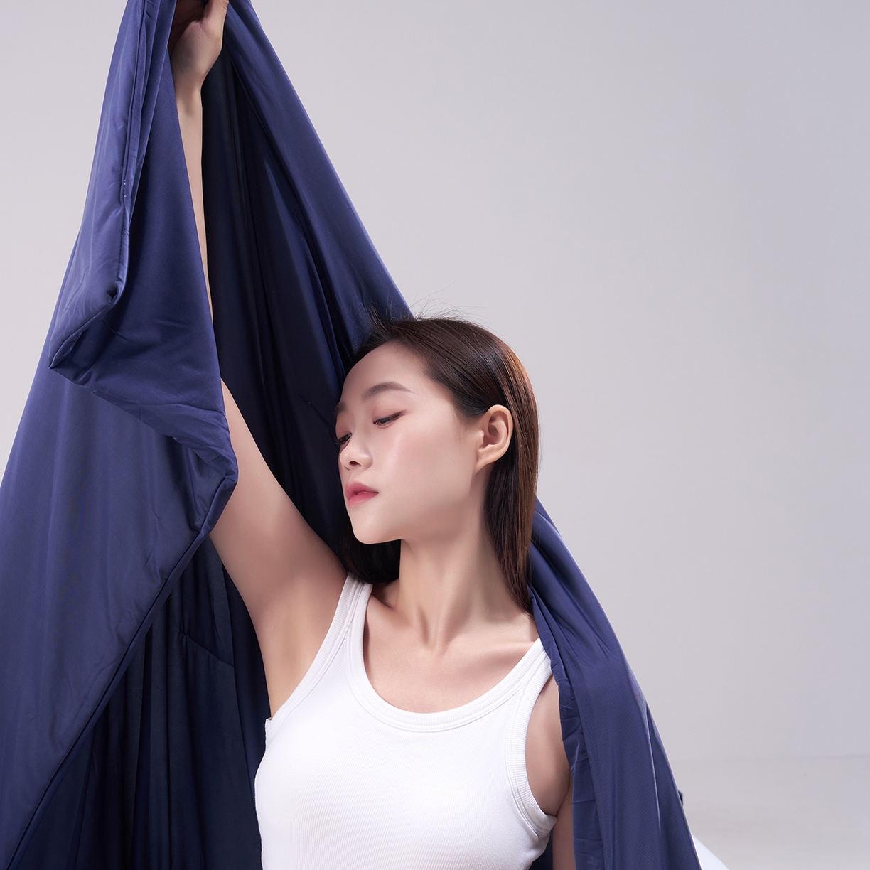 91家纺网 家纺一手货源 找家纺 花享莱 2026新款亚朵酒店同款被深睡双感凉感被夏被夏凉被空调被控温被pro3.0 深睡蓝