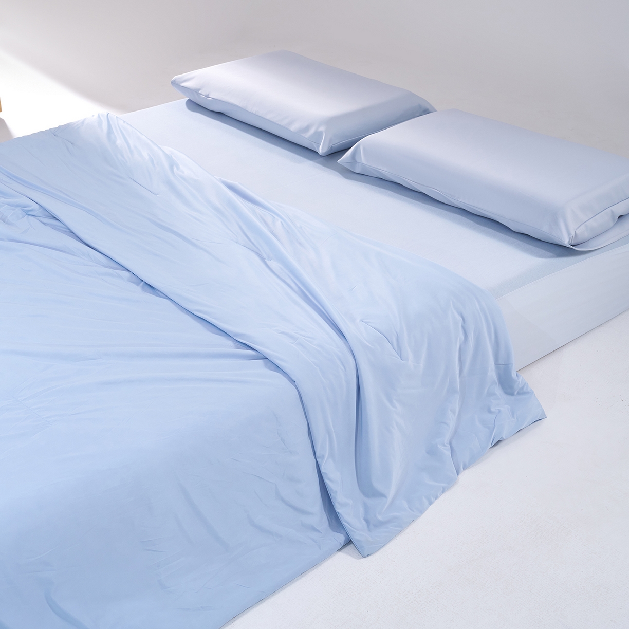 91家纺网 家纺一手货源 找家纺 花享莱 2026新款亚朵酒店同款被深睡双感凉感被夏被夏凉被空调被控温被pro3.0 双面凉感静水蓝