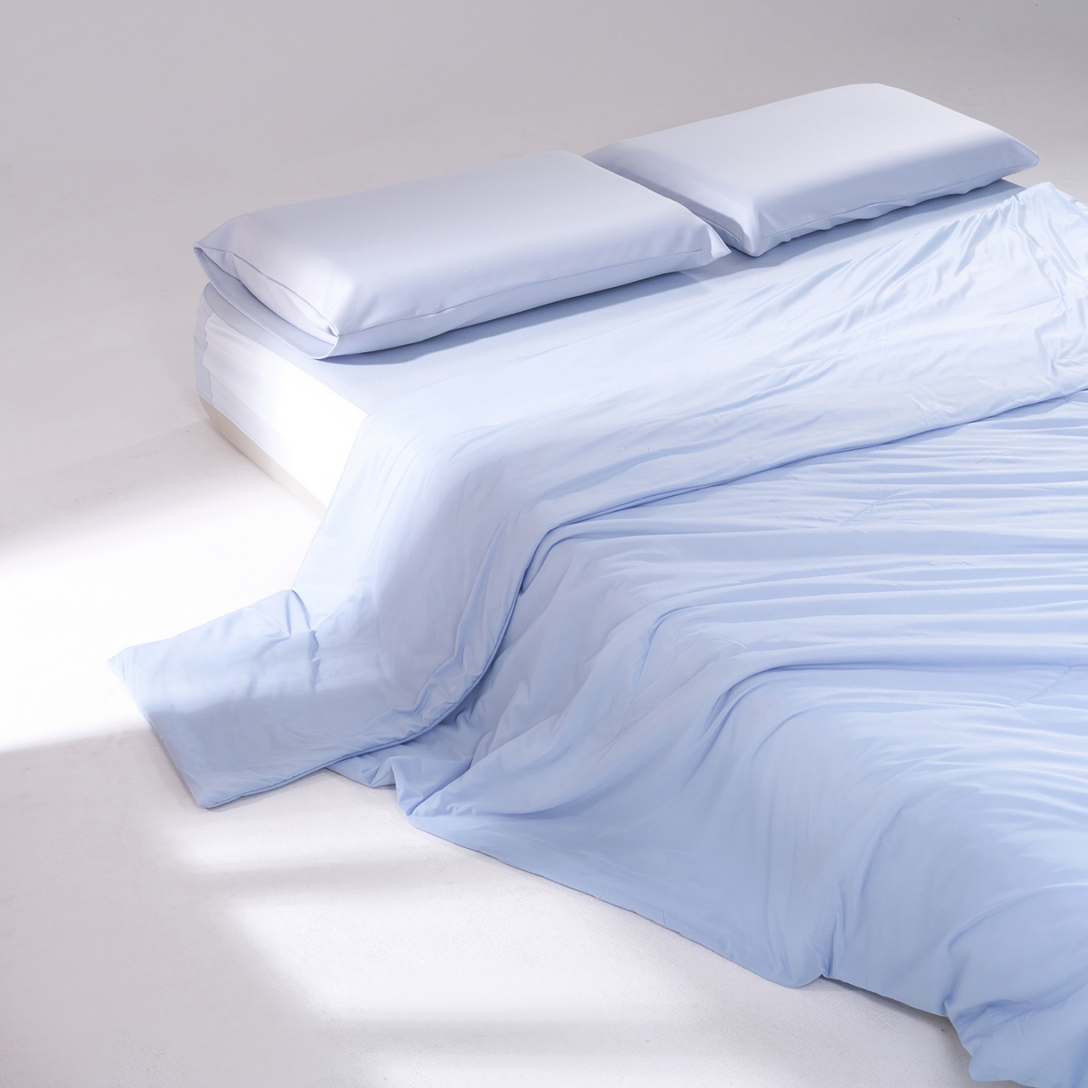 91家纺网 家纺一手货源 找家纺 花享莱 2026新款亚朵酒店同款被深睡双感凉感被夏被夏凉被空调被控温被pro3.0 双面凉感静水蓝