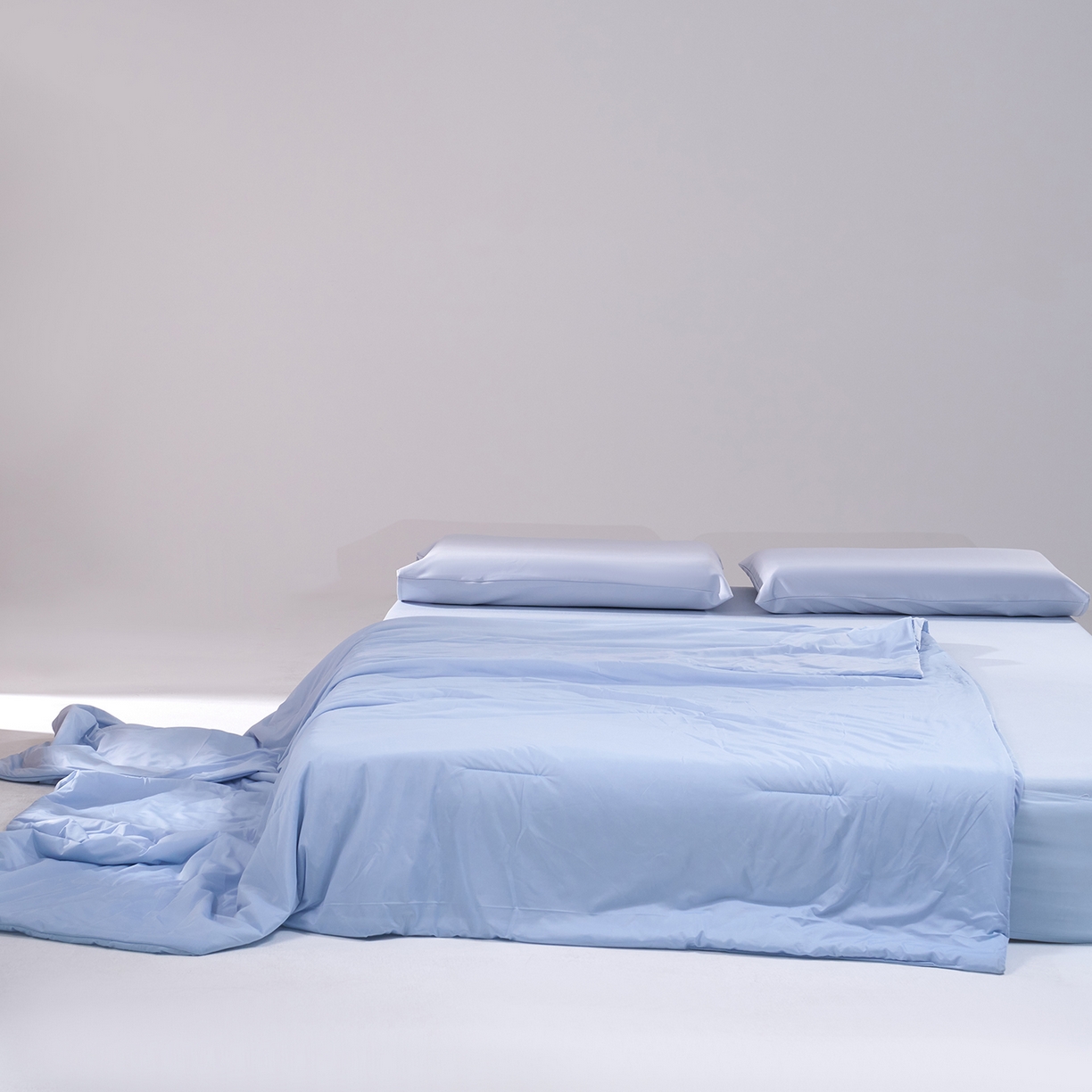 91家纺网 家纺一手货源 找家纺 花享莱 2026新款亚朵酒店同款被深睡双感凉感被夏被夏凉被空调被控温被pro3.0 双面凉感静水蓝