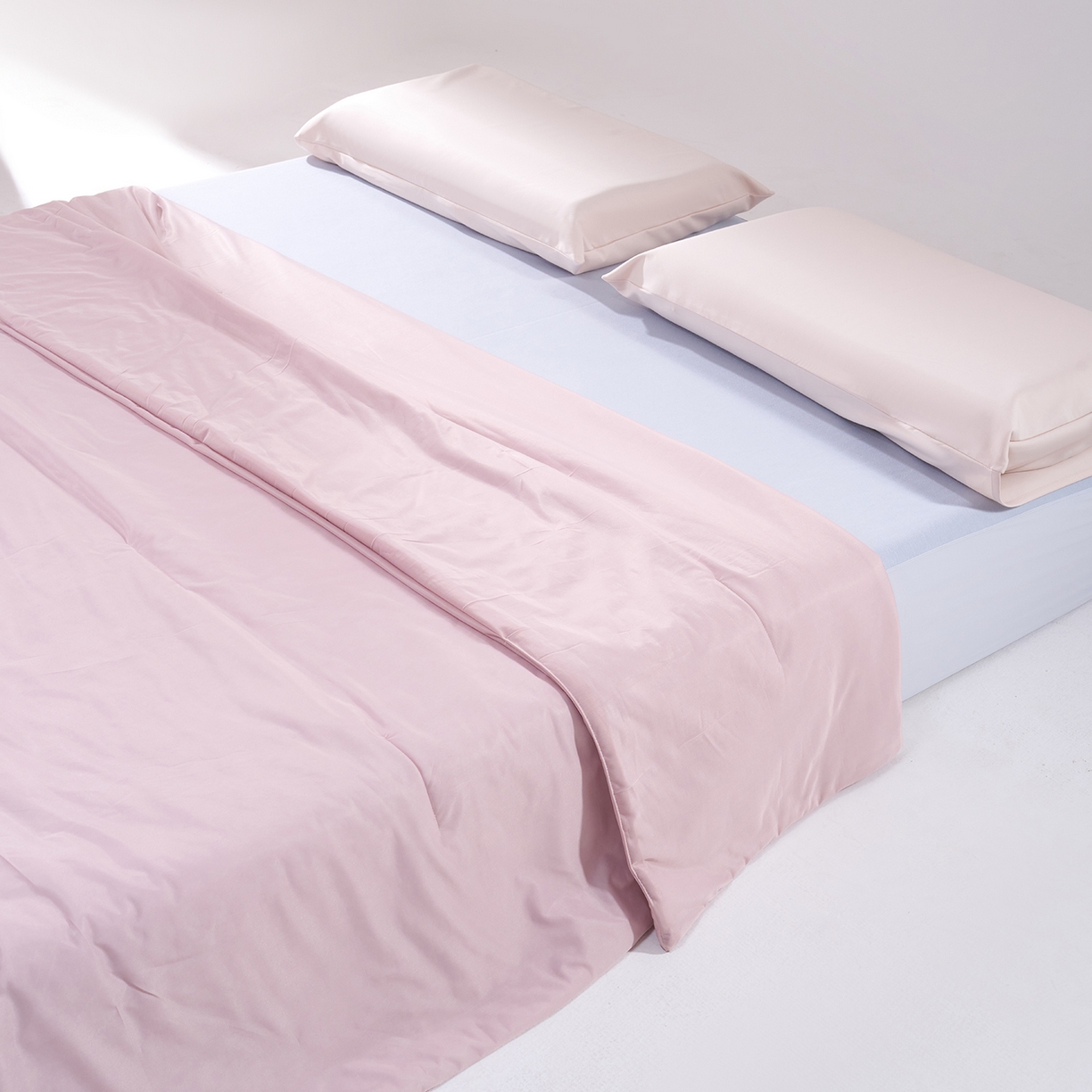 91家纺网 家纺一手货源 找家纺 花享莱 2026新款亚朵酒店同款被深睡双感凉感被夏被夏凉被空调被控温被pro3.0 双面凉感橘雾粉