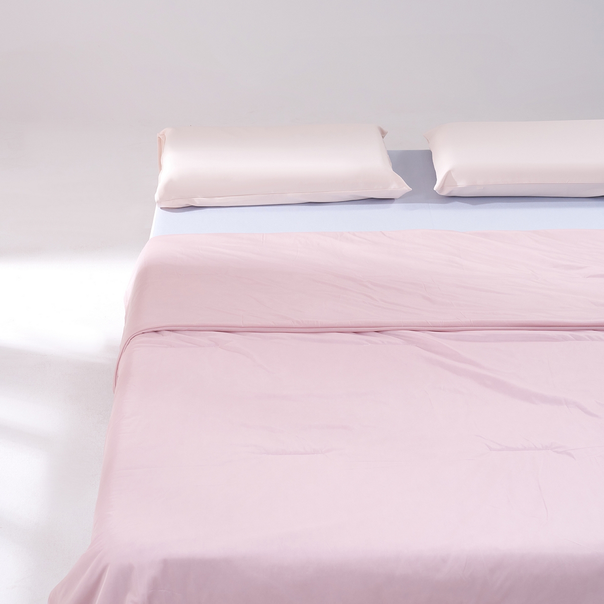 91家纺网 家纺一手货源 找家纺 花享莱 2026新款亚朵酒店同款被深睡双感凉感被夏被夏凉被空调被控温被pro3.0 双面凉感橘雾粉