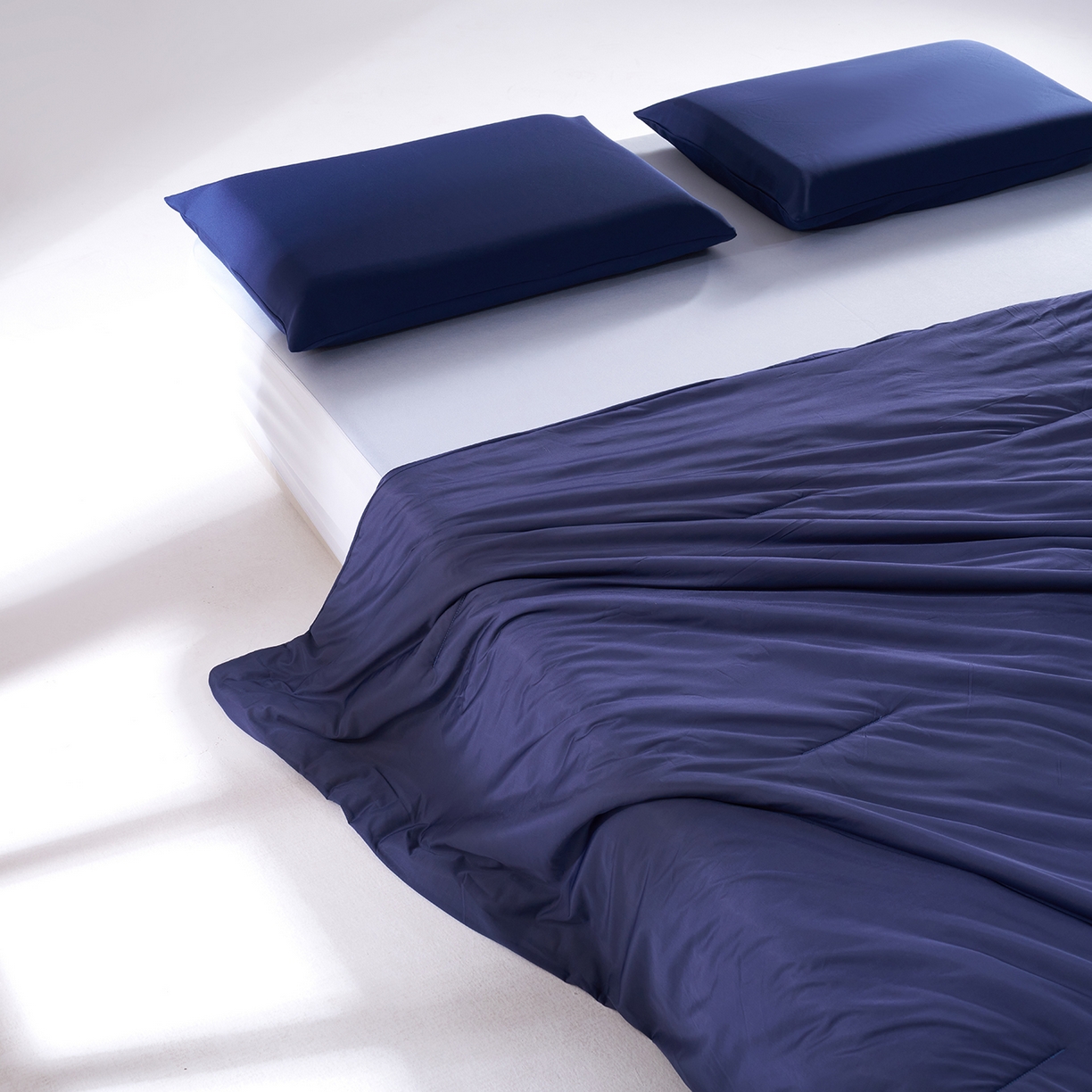 91家纺网 家纺一手货源 找家纺 花享莱 2026新款亚朵酒店同款被深睡双感凉感被夏被夏凉被空调被控温被pro3.0 双面凉感深睡蓝