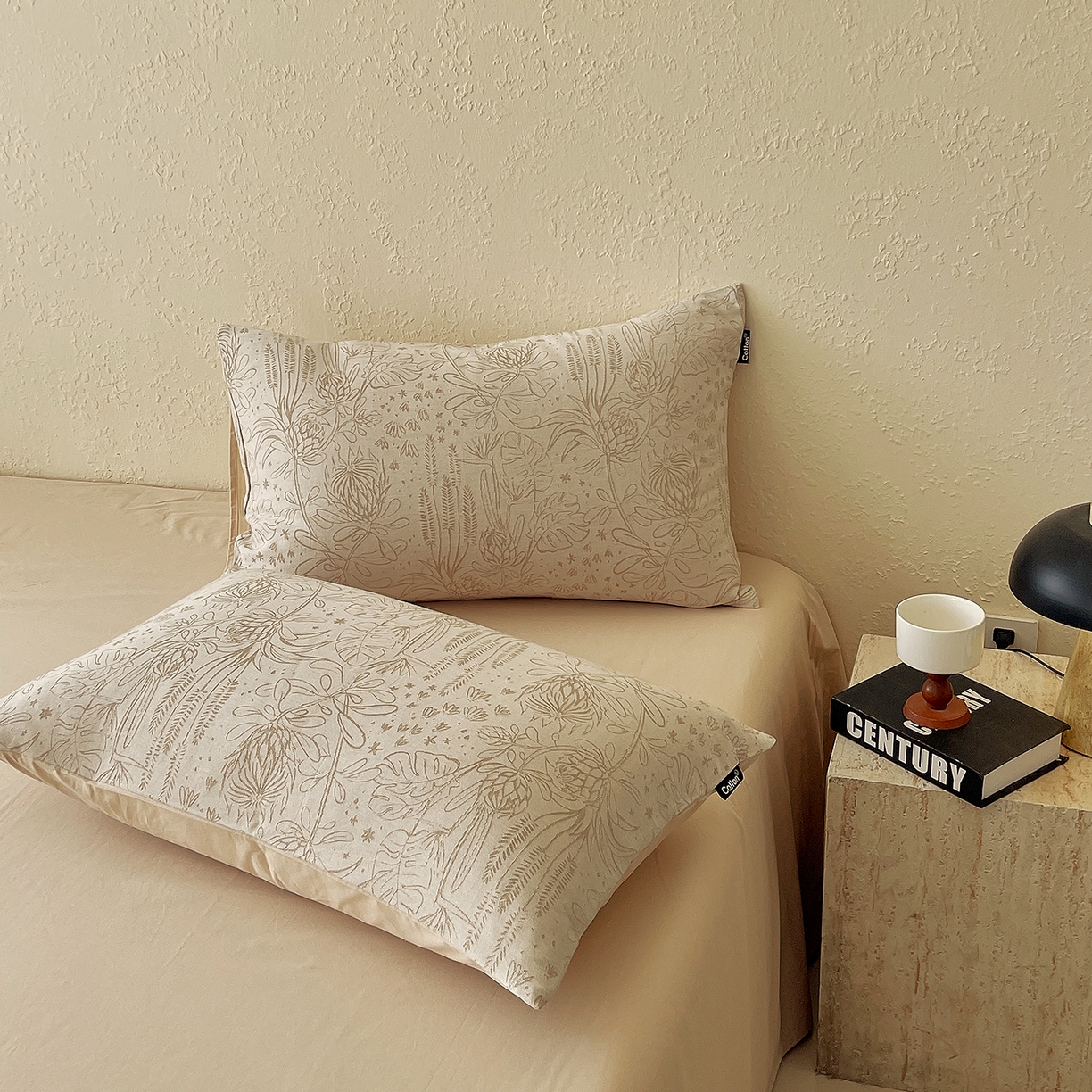 91家纺网 家纺一手货源 找家纺 小懒猪 2026新款棉麻立体提花四件套 棉麻凝夏