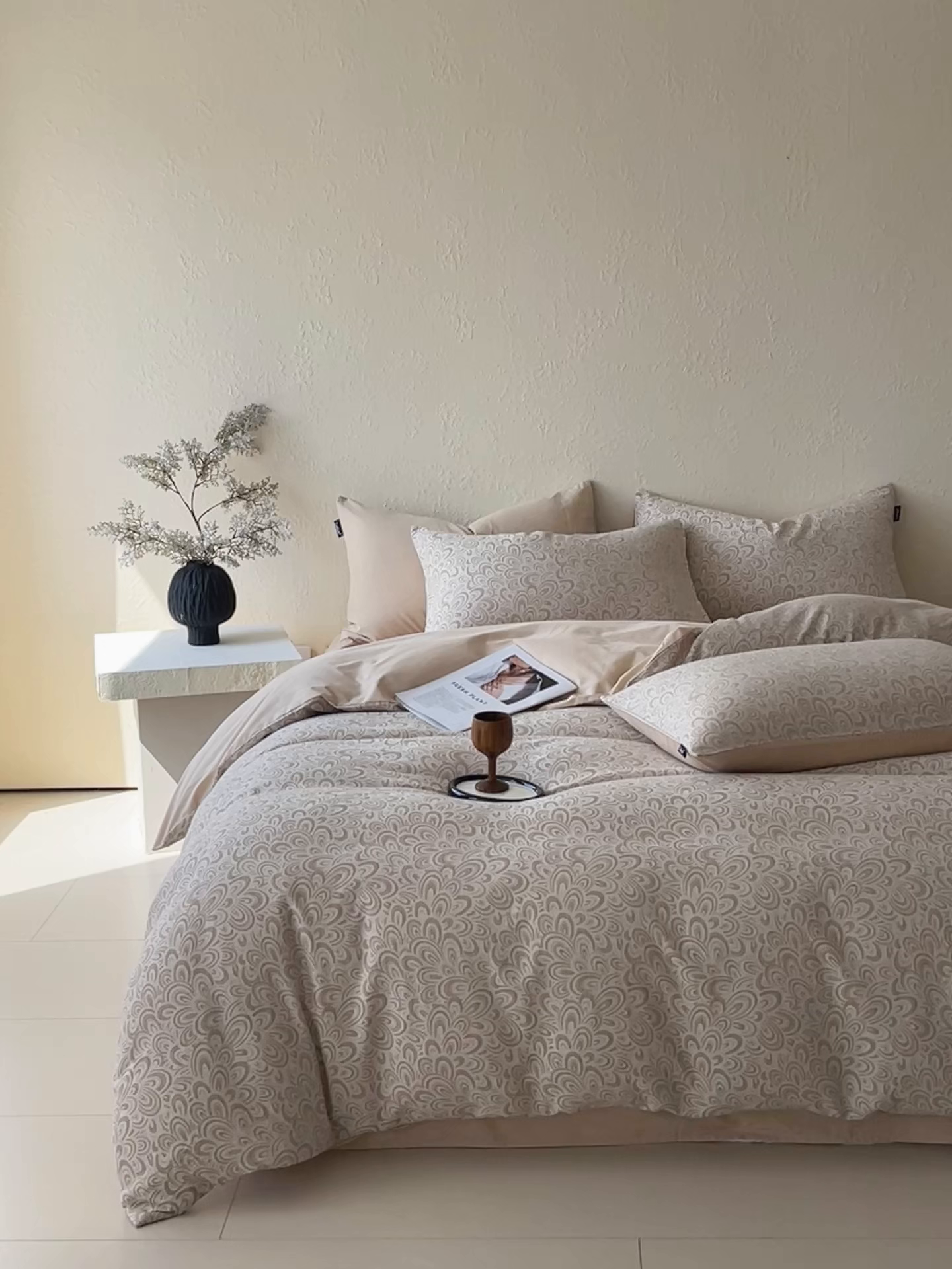 91家纺网 家纺一手货源 找家纺 （总）小懒猪 2026新款棉麻立体提花四件套