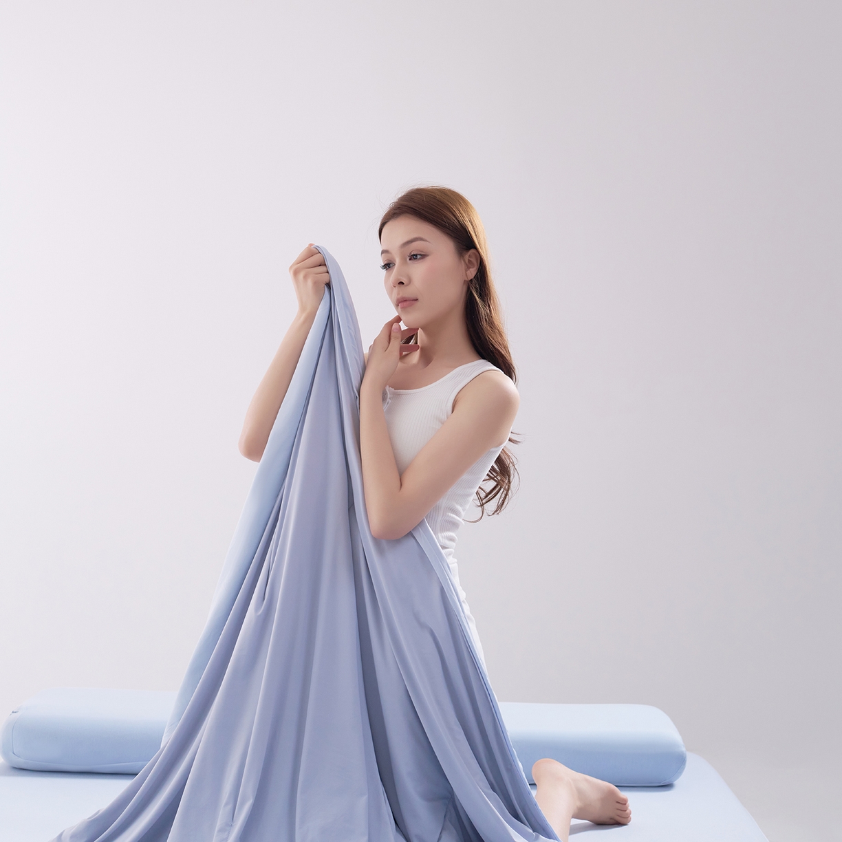 91家纺网 家纺一手货源 找家纺 花享莱 2026新款亚朵同款质量夏季双感深睡被夏被夏被夏凉被pro3.0 青空灰