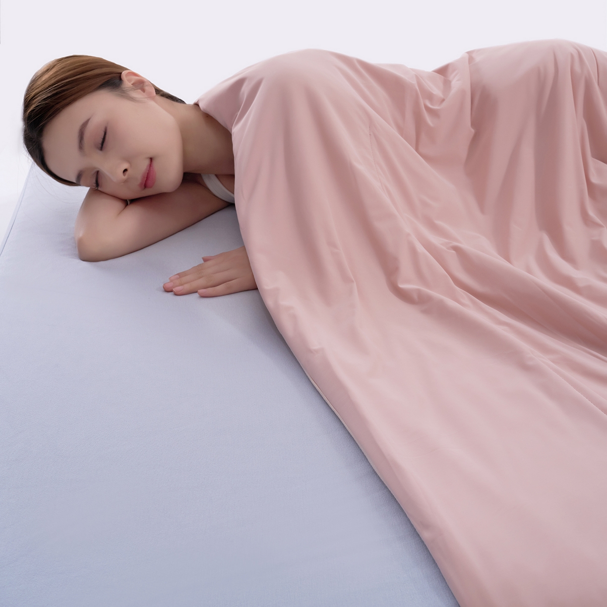 91家纺网 家纺一手货源 找家纺 花享莱 2026新款亚朵同款质量夏季双感深睡被夏被夏被夏凉被pro3.0 橘雾粉