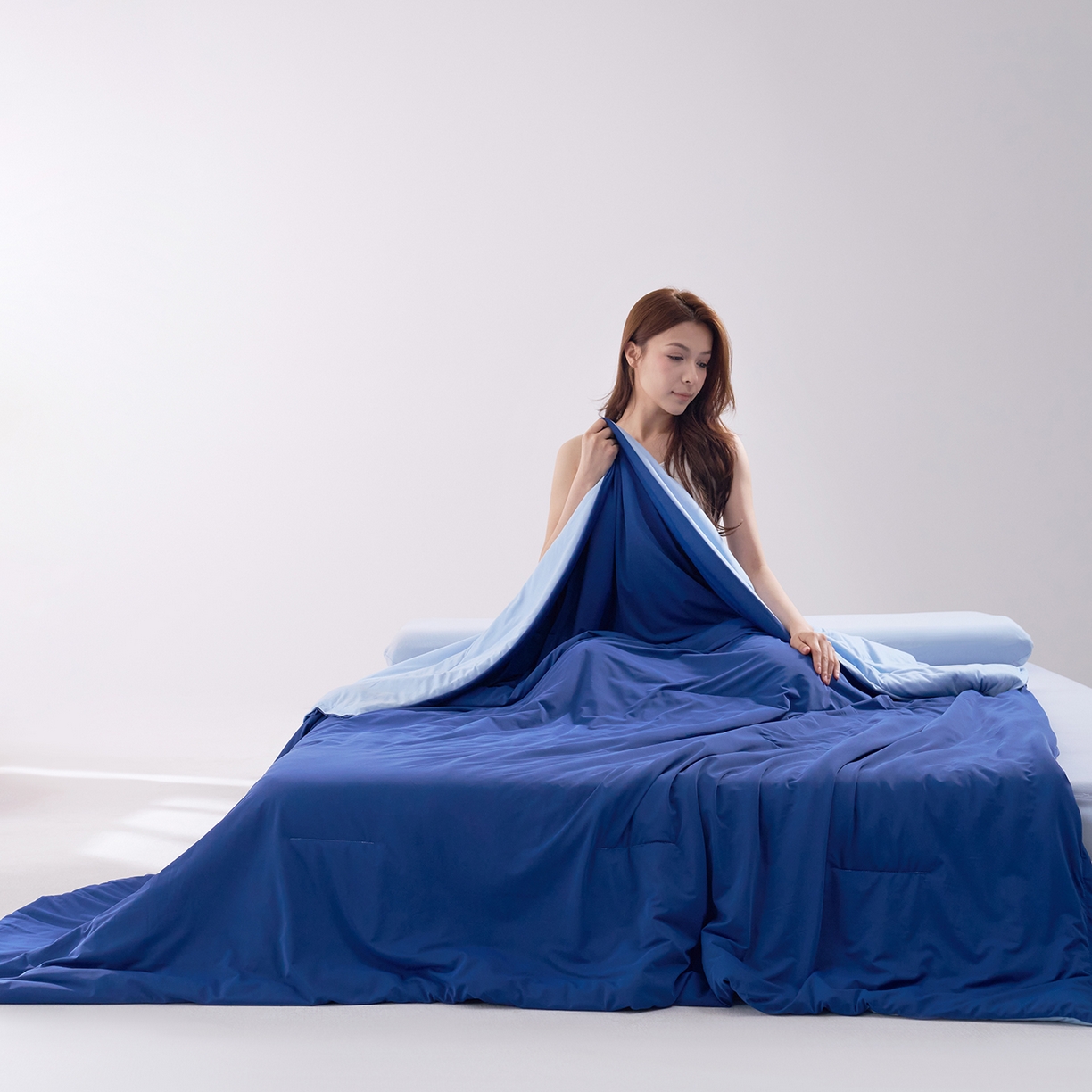 91家纺网 家纺一手货源 找家纺 花享莱 2026新款亚朵同款质量夏季双感深睡被夏被夏被夏凉被pro3.0 深空蓝