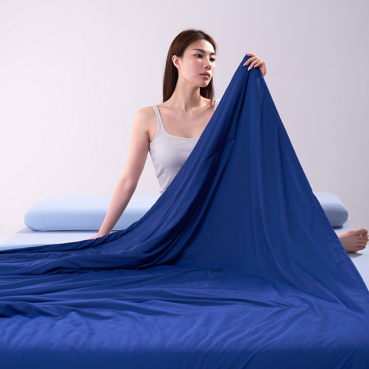 91家纺网 家纺一手货源 找家纺 花享莱 2026新款高品质亚朵酒店同款夏季双感深睡被夏被夏凉被空调被pro3.0 深空蓝