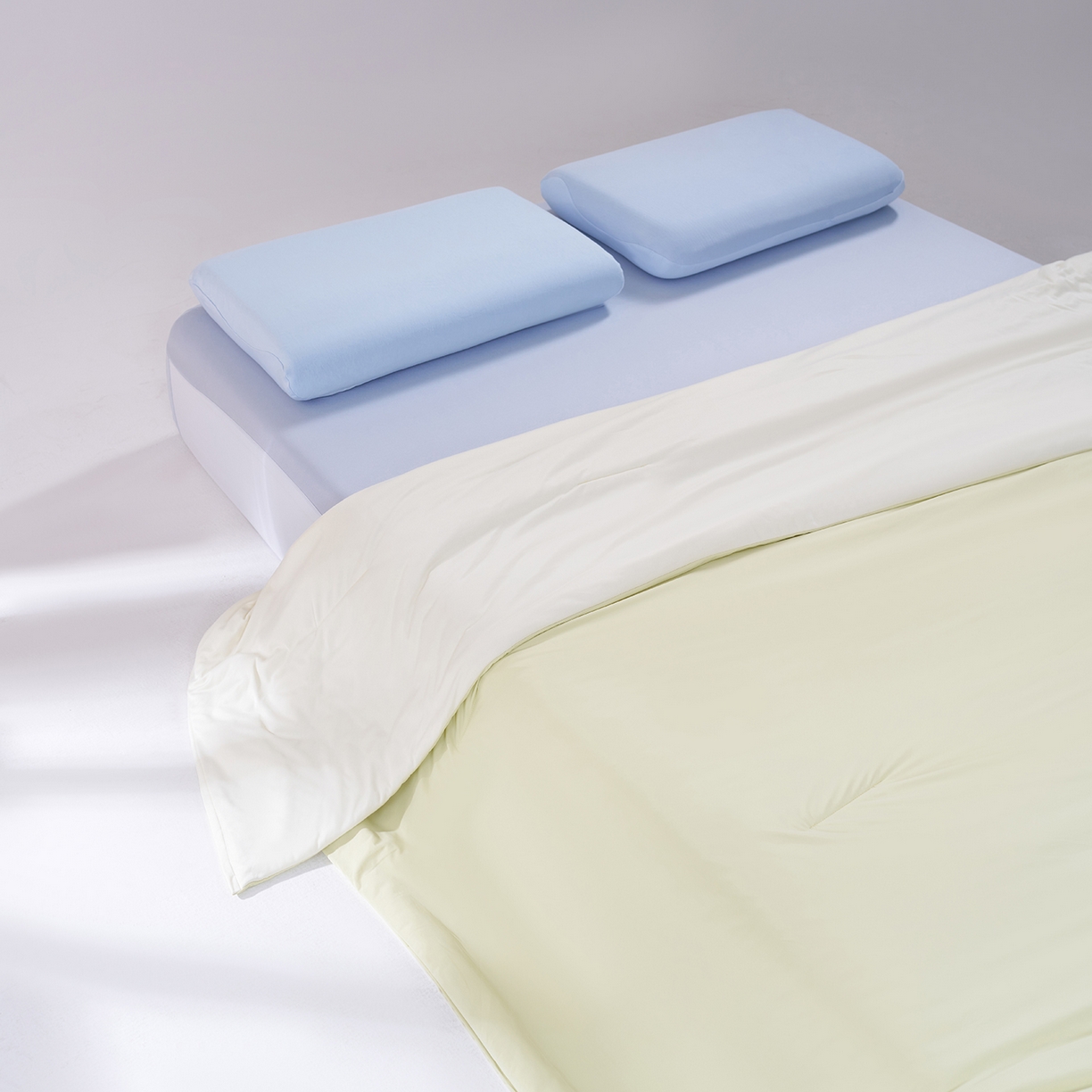 91家纺网 家纺一手货源 找家纺 花享莱 2026新款高品质亚朵酒店同款夏季双感深睡被夏被夏凉被空调被pro3.0 竹青黄