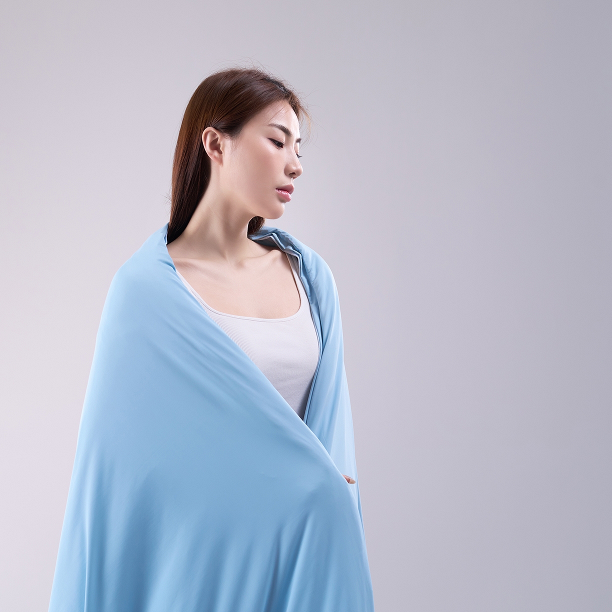 91家纺网 家纺一手货源 找家纺 花享莱 2026新款高品质亚朵酒店同款夏季双感深睡被夏被夏凉被空调被pro3.0 静水蓝