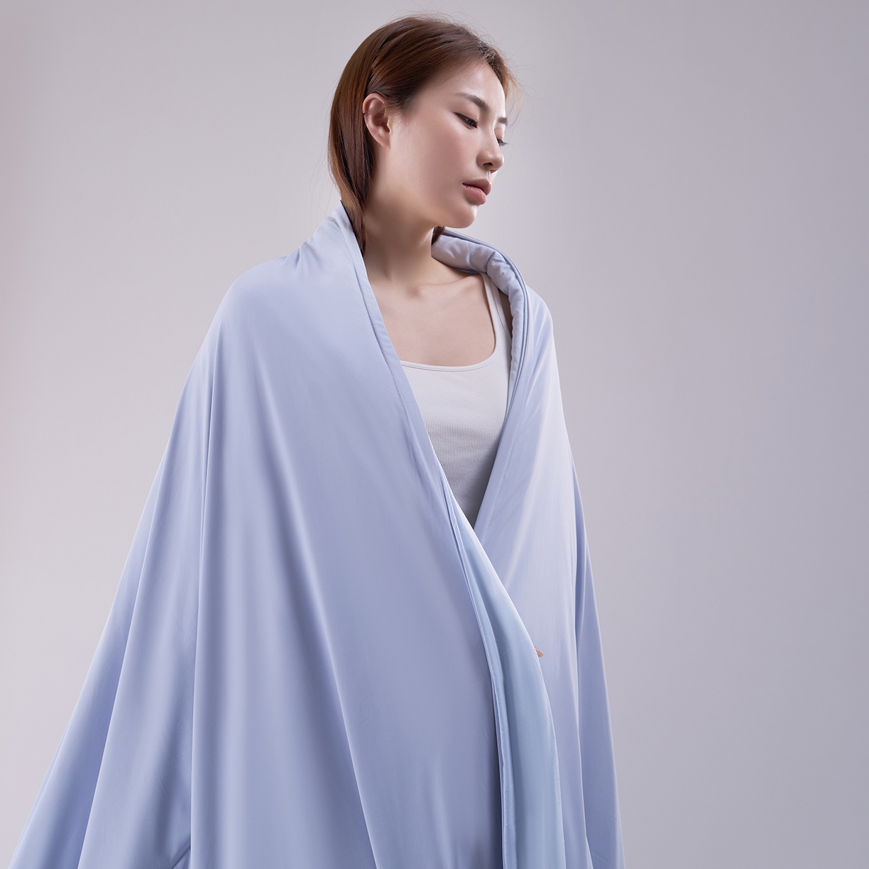 91家纺网 家纺一手货源 找家纺 花享莱 2026新款高品质亚朵酒店同款夏季双感深睡被夏被夏凉被空调被pro3.0 青空灰