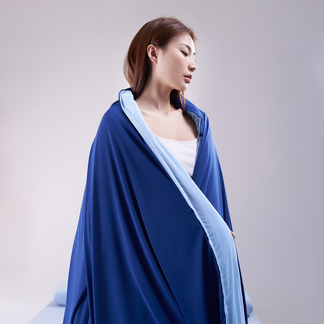 91家纺网 家纺一手货源 找家纺 花享莱 2026新款高品质亚朵酒店同款夏季双感深睡被夏被夏凉被空调被pro3.0 深空蓝