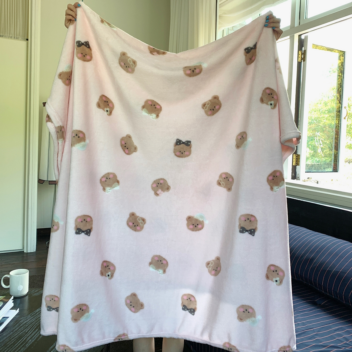 91家纺网 家纺一手货源 找家纺 （总）桃喜 2026新款330g双面印花牛奶绒毛毯毯子