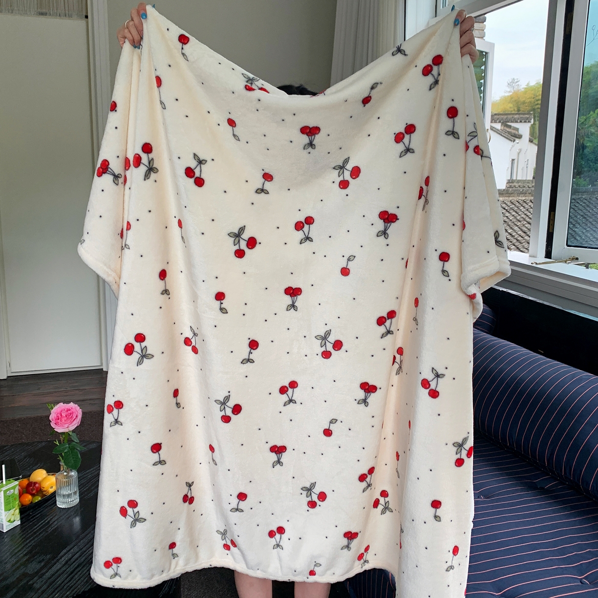 91家纺网 家纺一手货源 找家纺 （总）桃喜 2026新款330g双面印花牛奶绒毛毯毯子