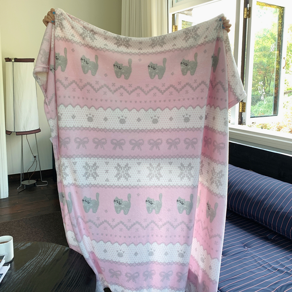 91家纺网 家纺一手货源 找家纺 （总）桃喜 2026新款330g双面印花牛奶绒毛毯毯子