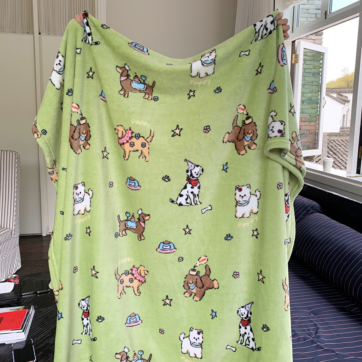 91家纺网 家纺一手货源 找家纺 （总）桃喜 2026新款330g双面印花牛奶绒毛毯毯子