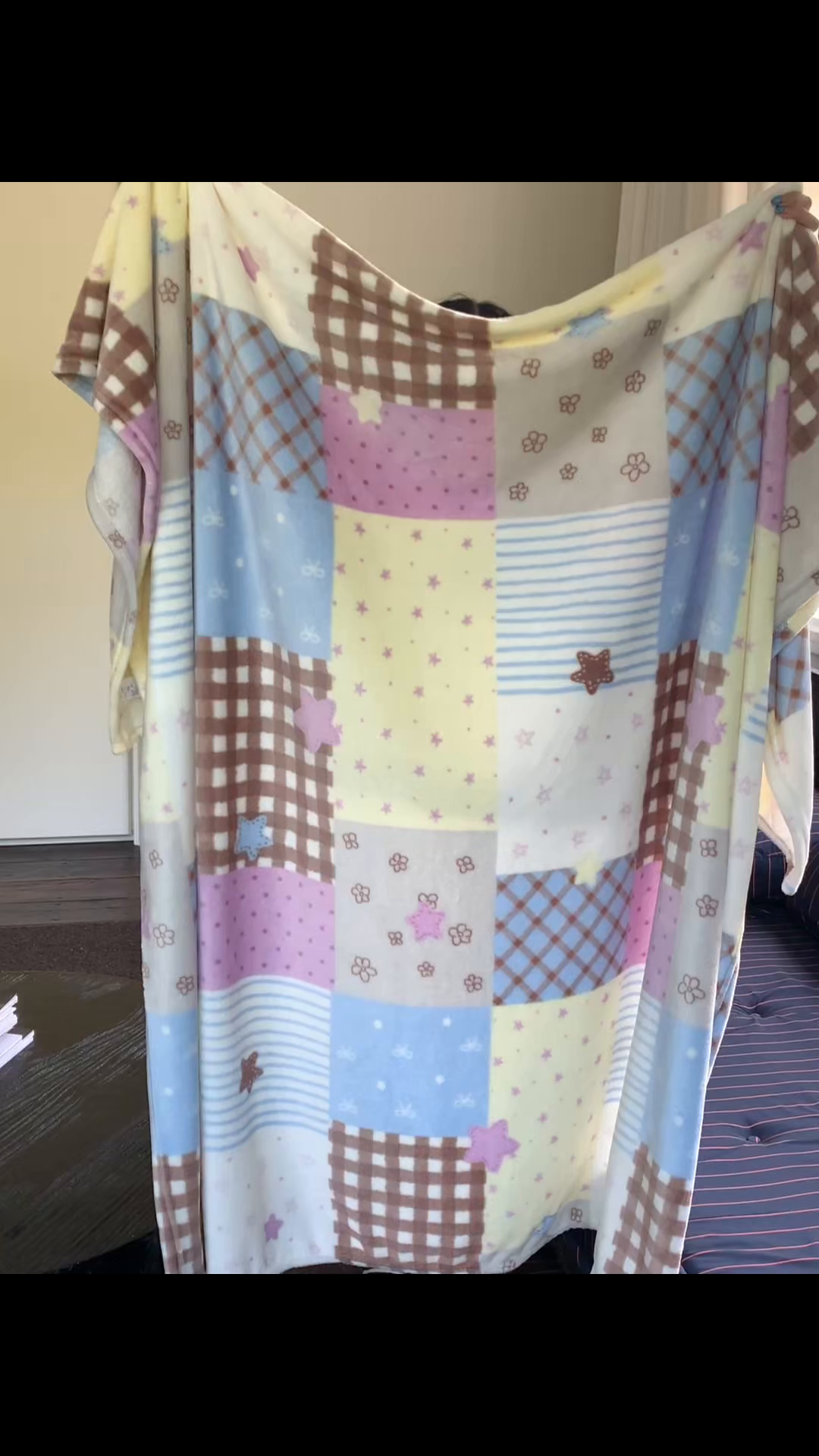 91家纺网 家纺一手货源 找家纺 桃喜 2026新款330g双面印花牛奶绒毛毯毯子 软糖拼布星星