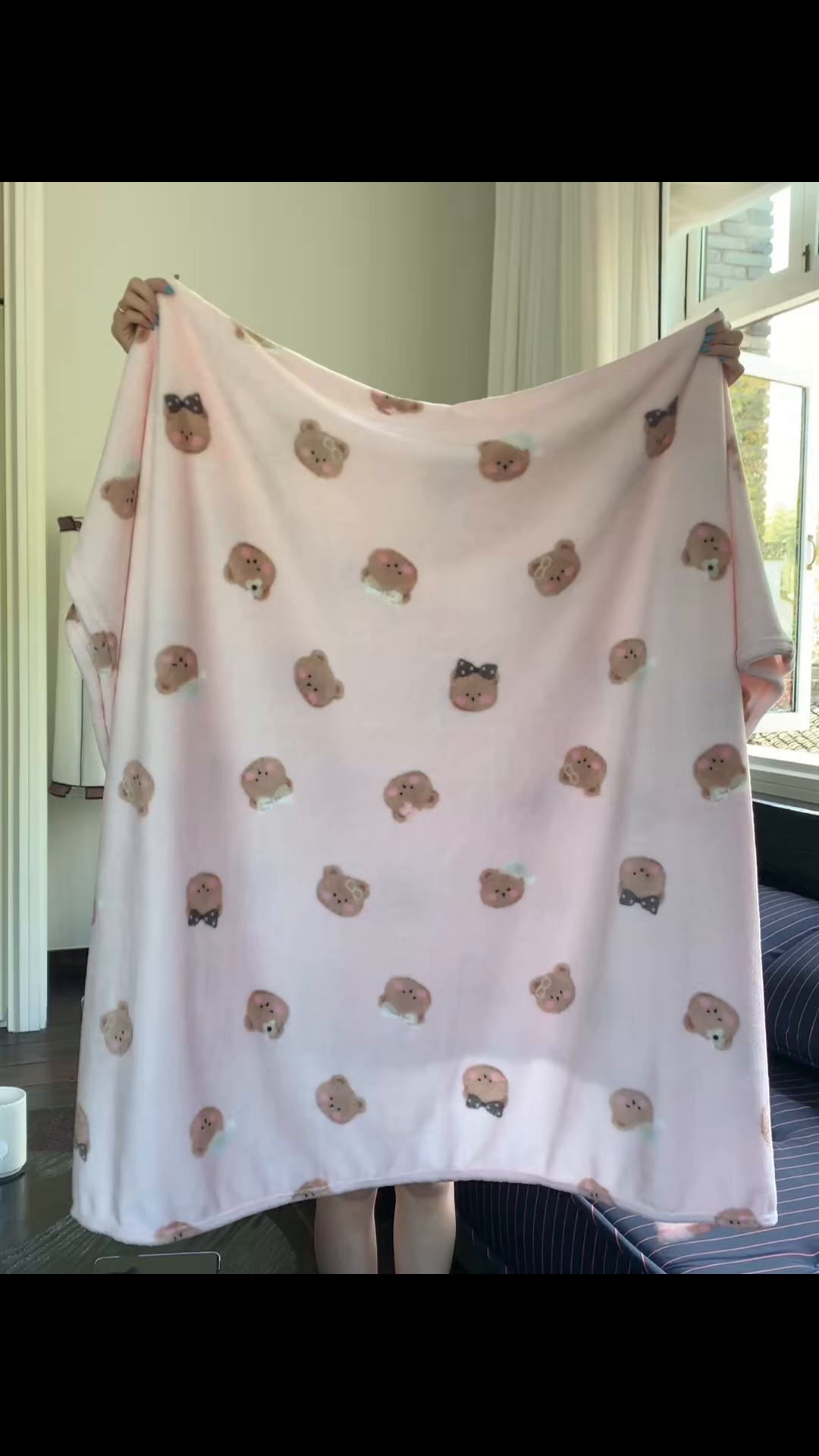 91家纺网 家纺一手货源 找家纺 桃喜 2026新款330g双面印花牛奶绒毛毯毯子 小熊奶盖