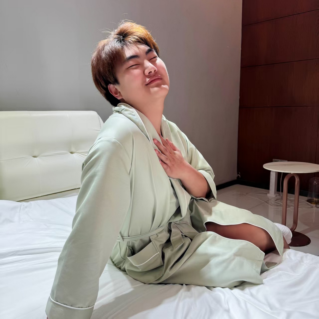 91家纺网 家纺一手货源 找家纺 （总）安力森/诚臻酒店用品 2026新款简约纯色亲肤丝滑浴袍