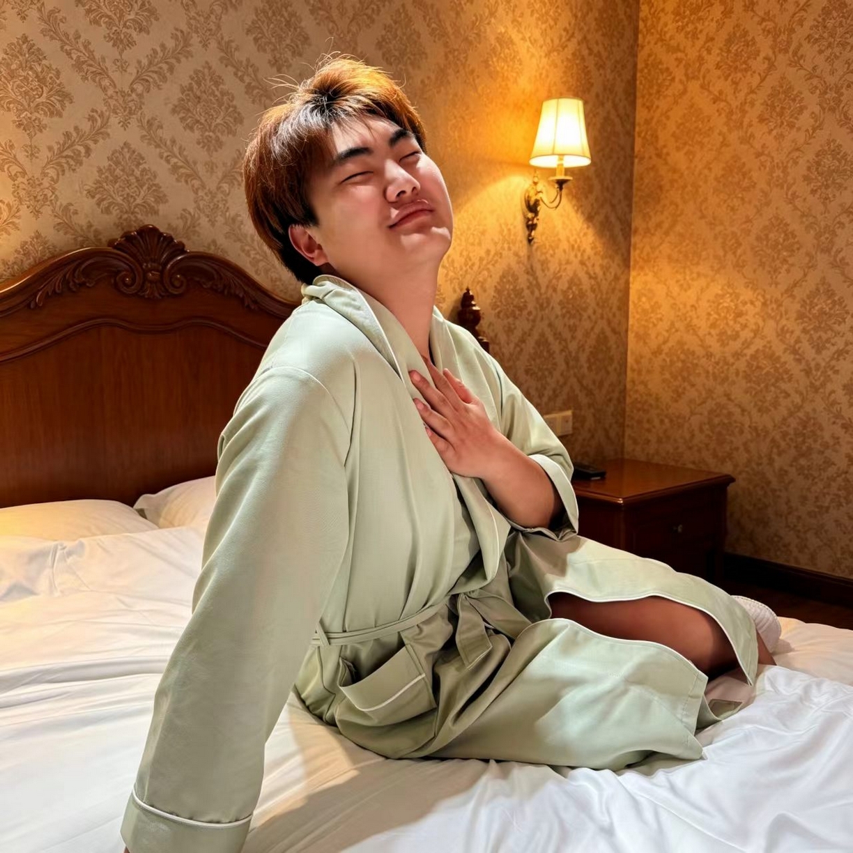 91家纺网 家纺一手货源 找家纺 （总）安力森/诚臻酒店用品 2026新款简约纯色亲肤丝滑浴袍