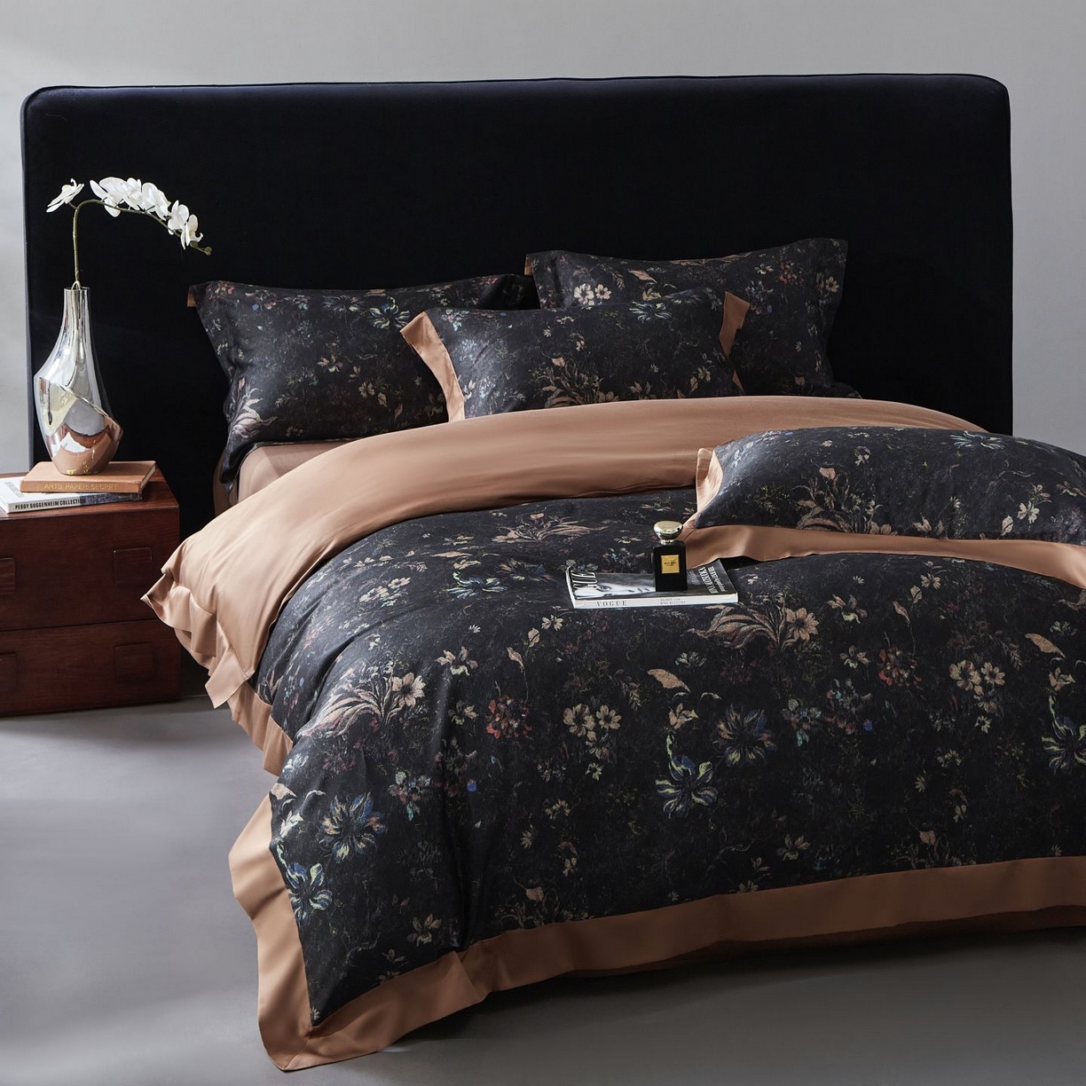 91家纺网 家纺一手货源 找家纺 南通朵美纺织品有限公司 2026新款100支天丝棉系列四件套 花案