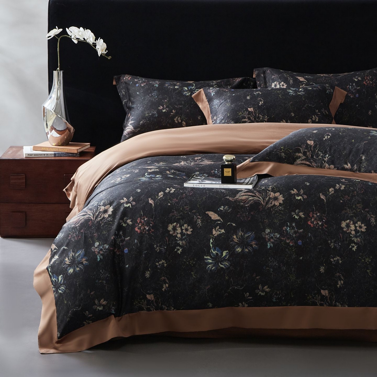 91家纺网 家纺一手货源 找家纺 南通朵美纺织品有限公司 2026新款100支天丝棉系列四件套 花案