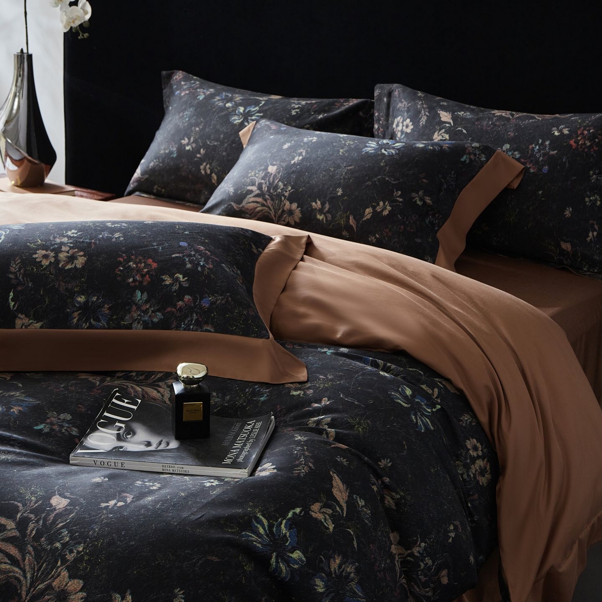 91家纺网 家纺一手货源 找家纺 南通朵美纺织品有限公司 2026新款100支天丝棉系列四件套 花案