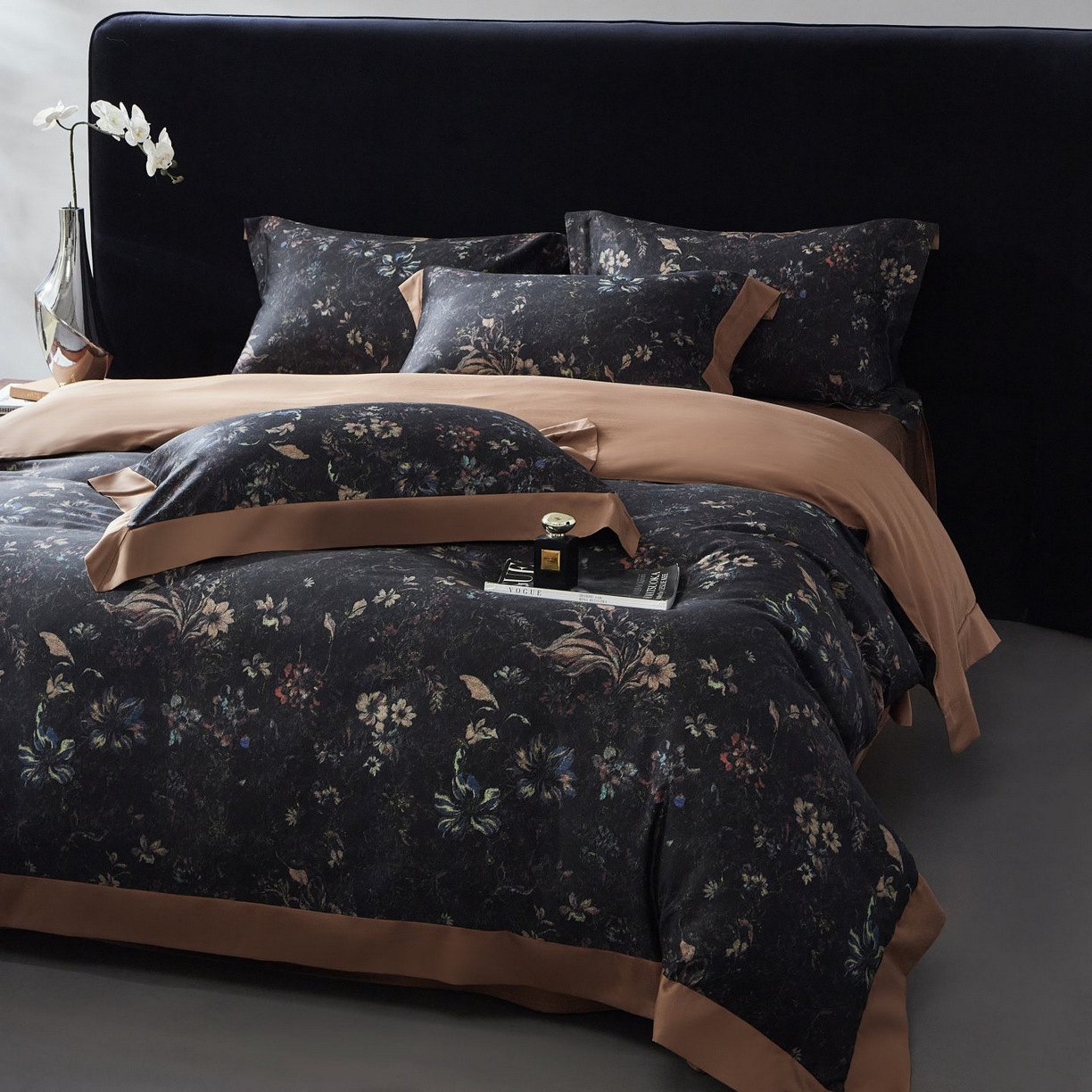 91家纺网 家纺一手货源 找家纺 南通朵美纺织品有限公司 2026新款100支天丝棉系列四件套 花案