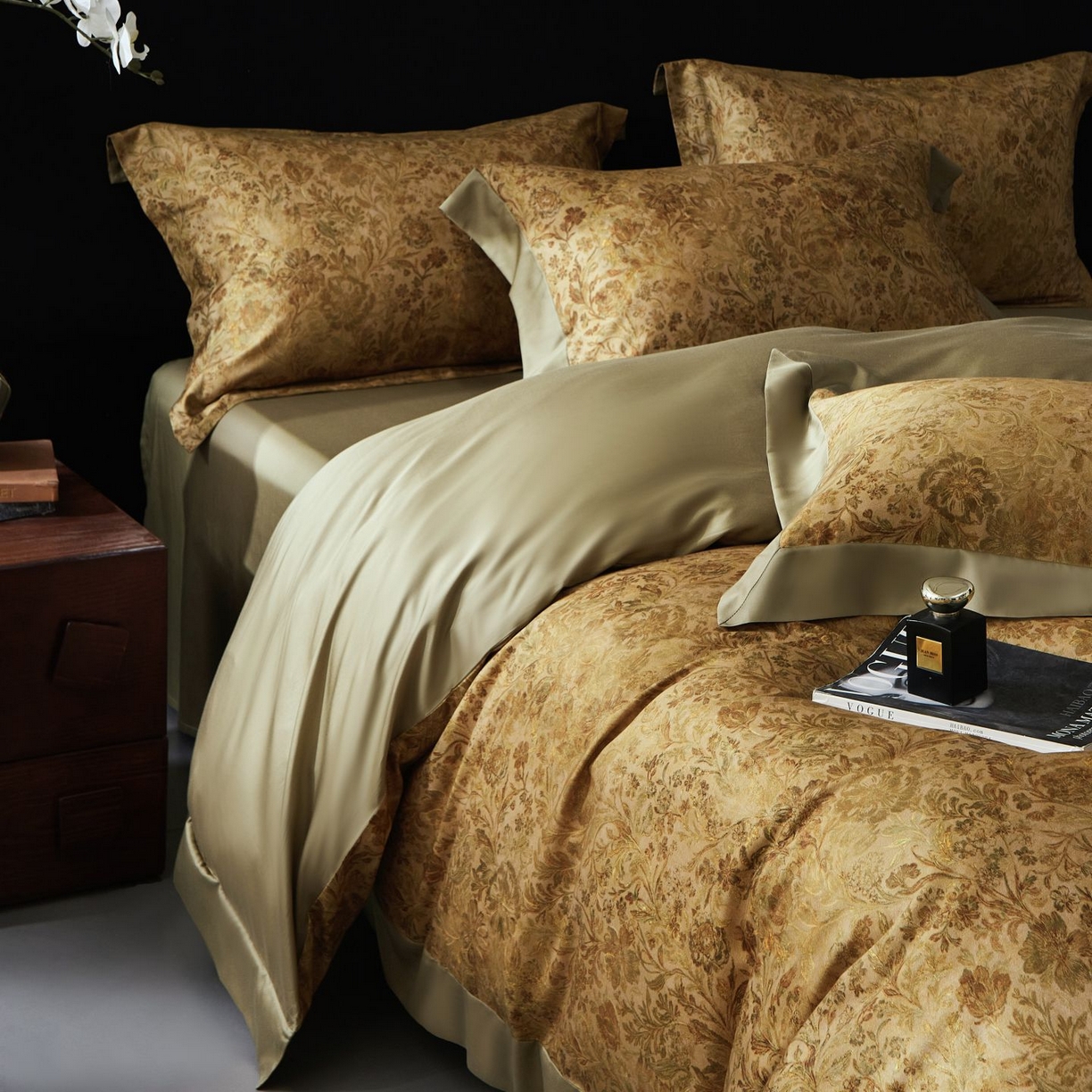 91家纺网 家纺一手货源 找家纺 南通朵美纺织品有限公司 2026新款100支天丝棉系列四件套 锦香