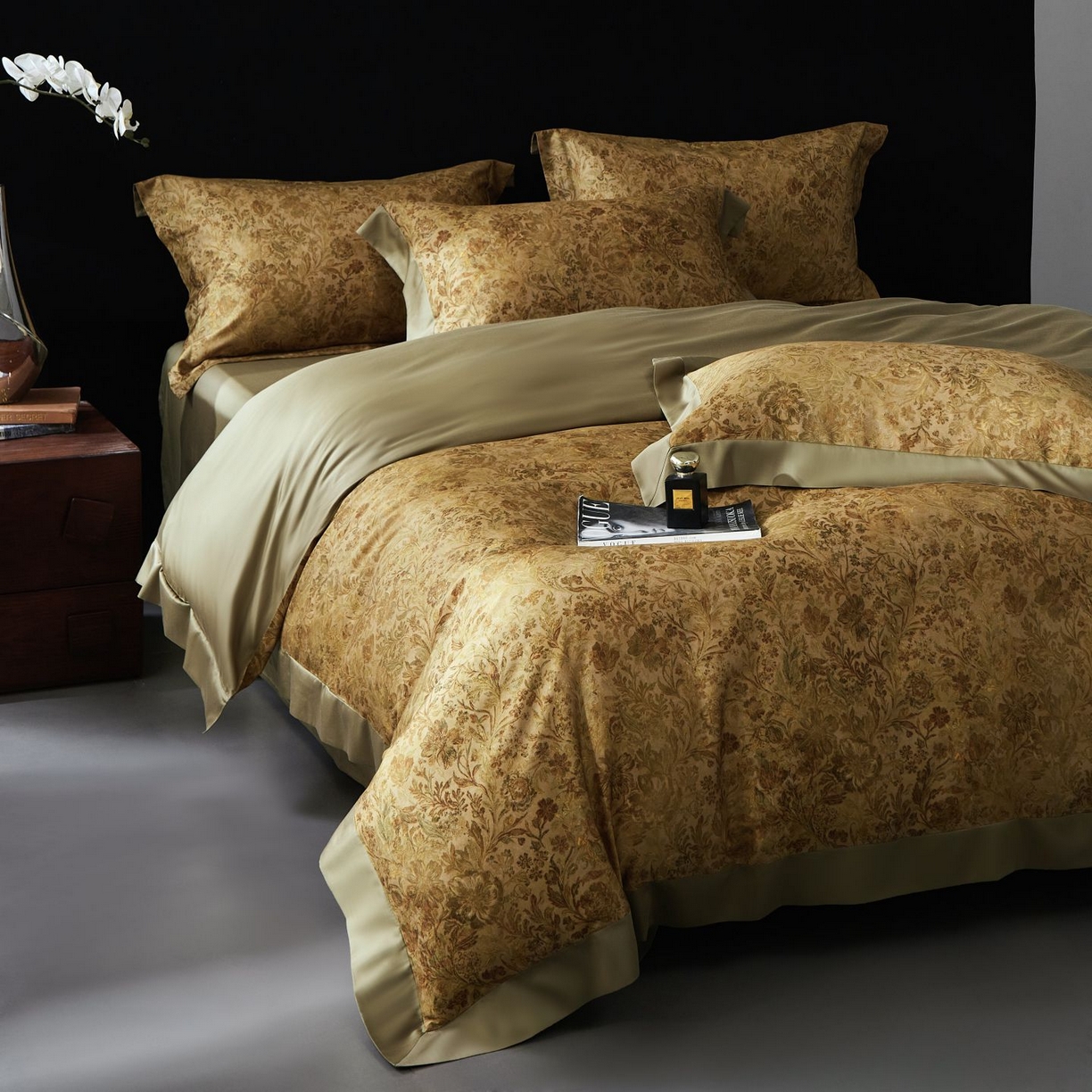 91家纺网 家纺一手货源 找家纺 南通朵美纺织品有限公司 2026新款100支天丝棉系列四件套 锦香