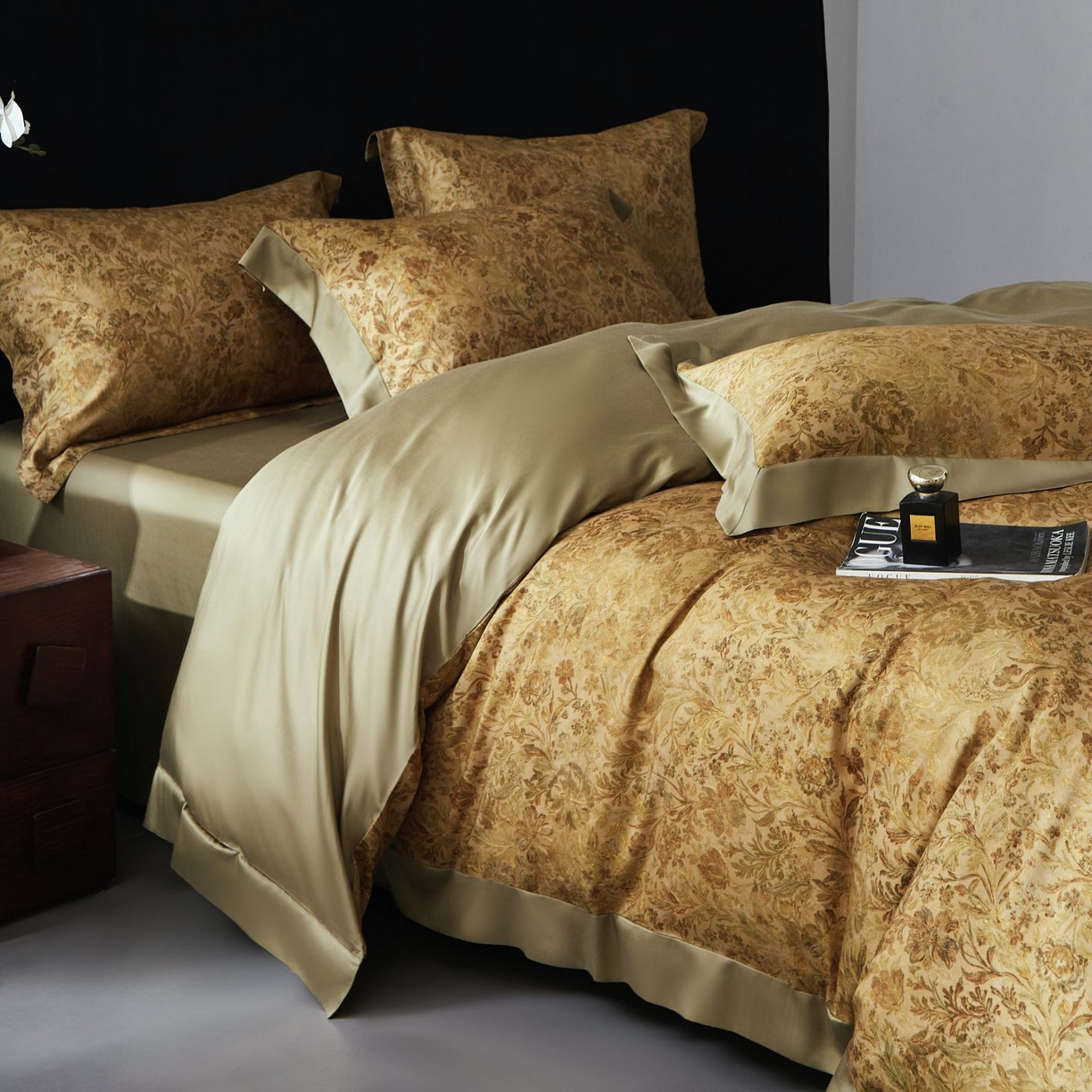 91家纺网 家纺一手货源 找家纺 南通朵美纺织品有限公司 2026新款100支天丝棉系列四件套 锦香