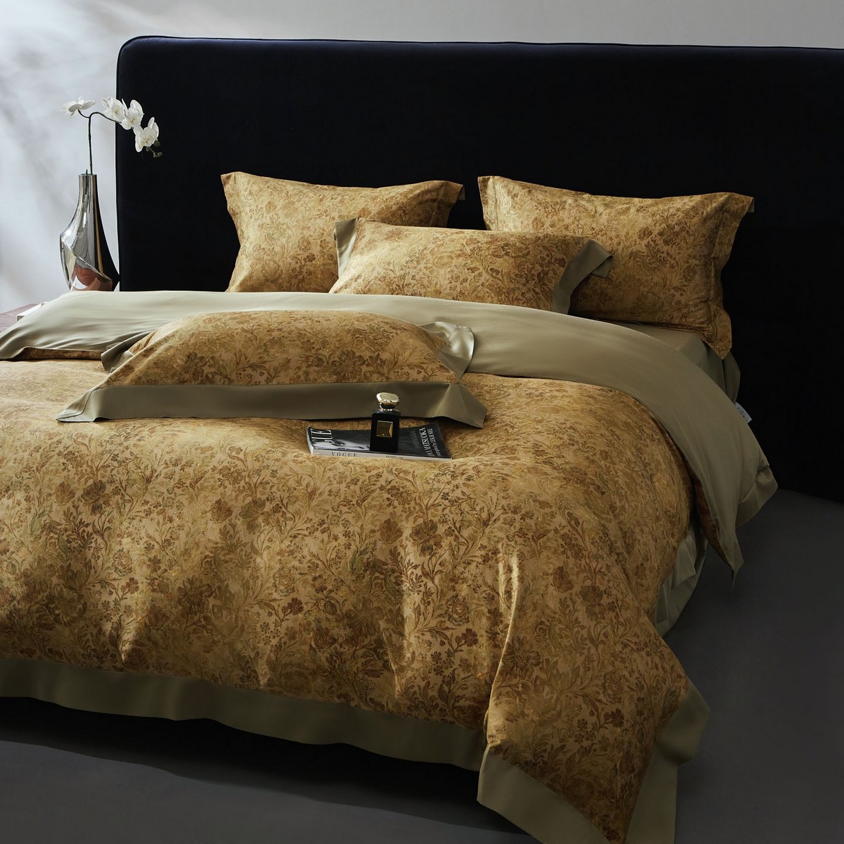 91家纺网 家纺一手货源 找家纺 南通朵美纺织品有限公司 2026新款100支天丝棉系列四件套 锦香