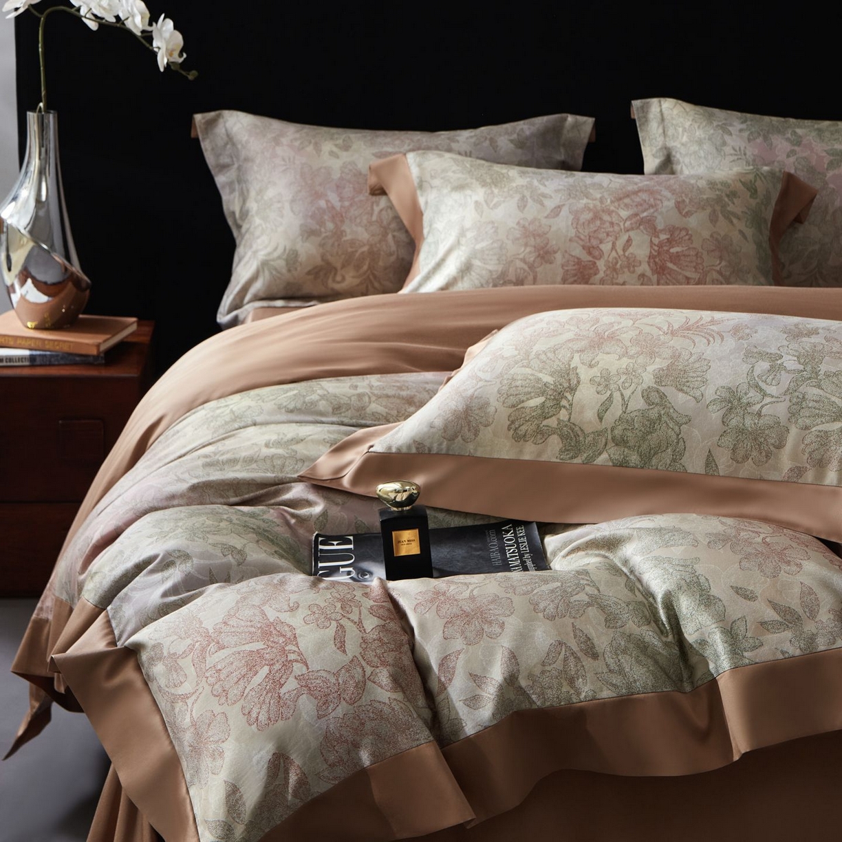 91家纺网 家纺一手货源 找家纺 南通朵美纺织品有限公司 2026新款100支天丝棉系列四件套 汀山芳韵