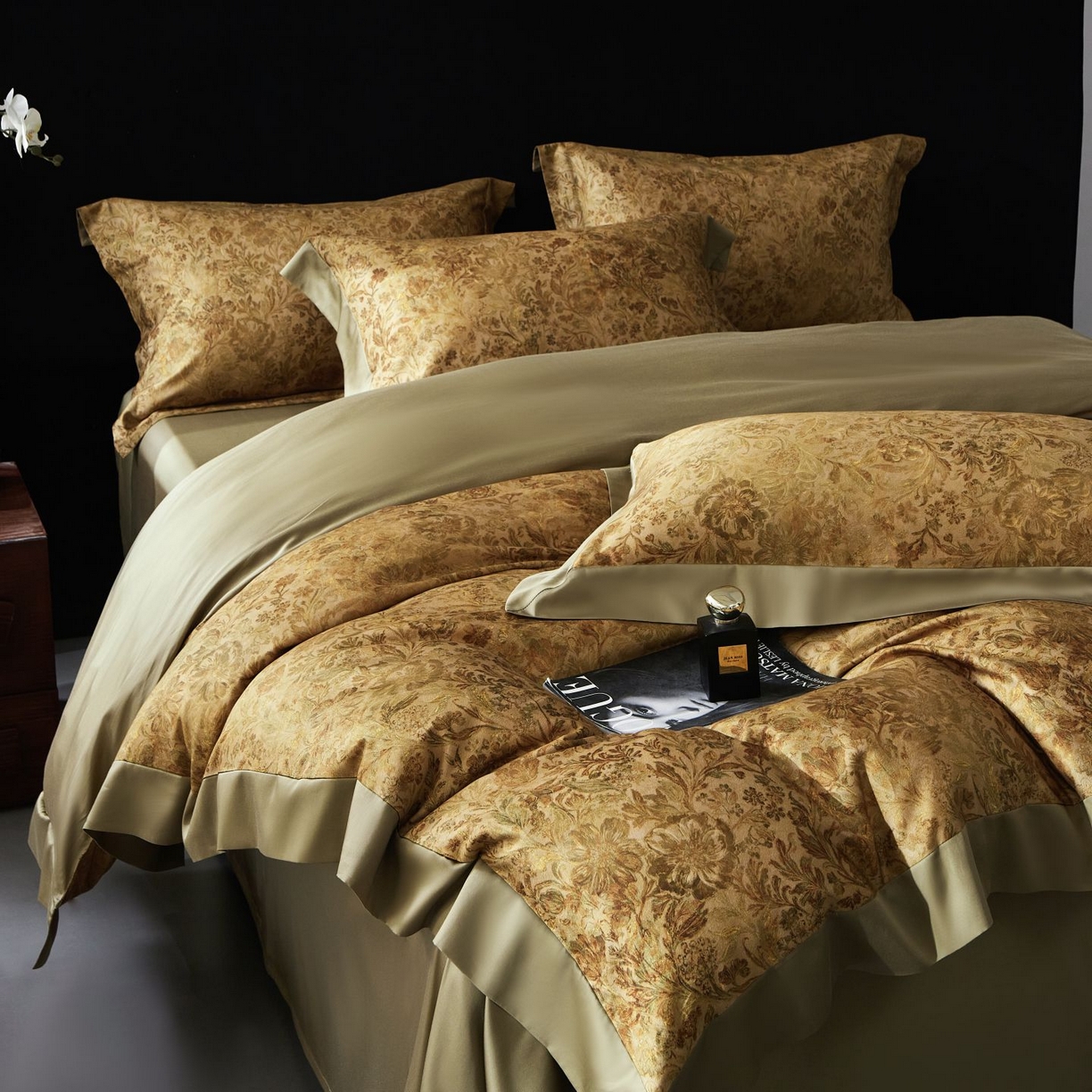 91家纺网 家纺一手货源 找家纺 南通朵美纺织品有限公司 2026新款100支天丝棉系列四件套 锦香