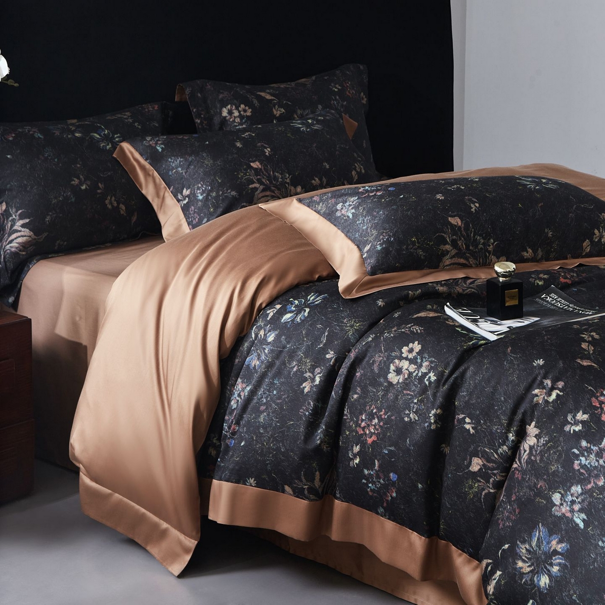 91家纺网 家纺一手货源 找家纺 南通朵美纺织品有限公司 2026新款100支天丝棉系列四件套 花案