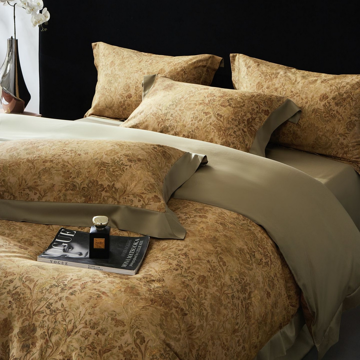 91家纺网 家纺一手货源 找家纺 南通朵美纺织品有限公司 2026新款100支天丝棉系列四件套 锦香