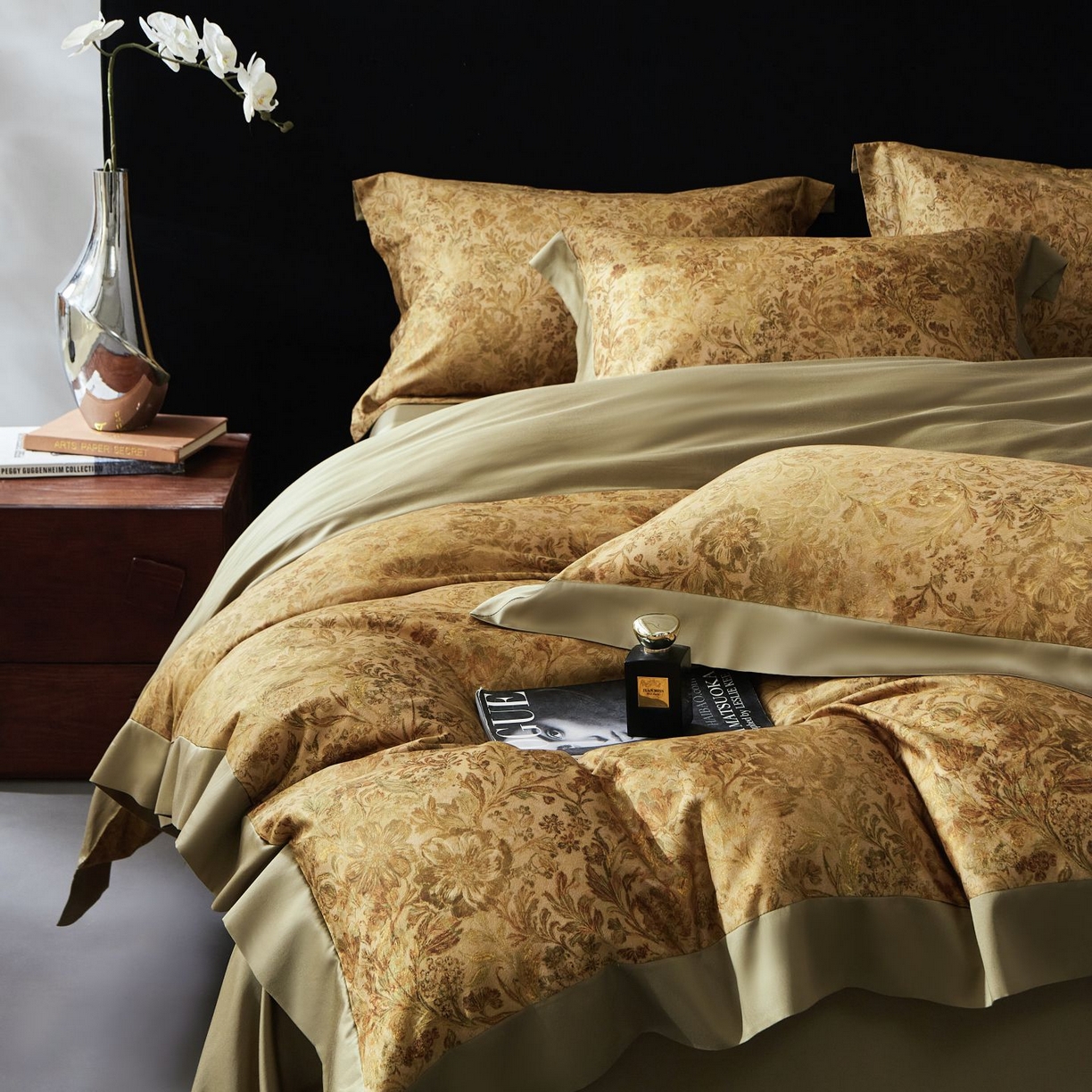 91家纺网 家纺一手货源 找家纺 南通朵美纺织品有限公司 2026新款100支天丝棉系列四件套 锦香