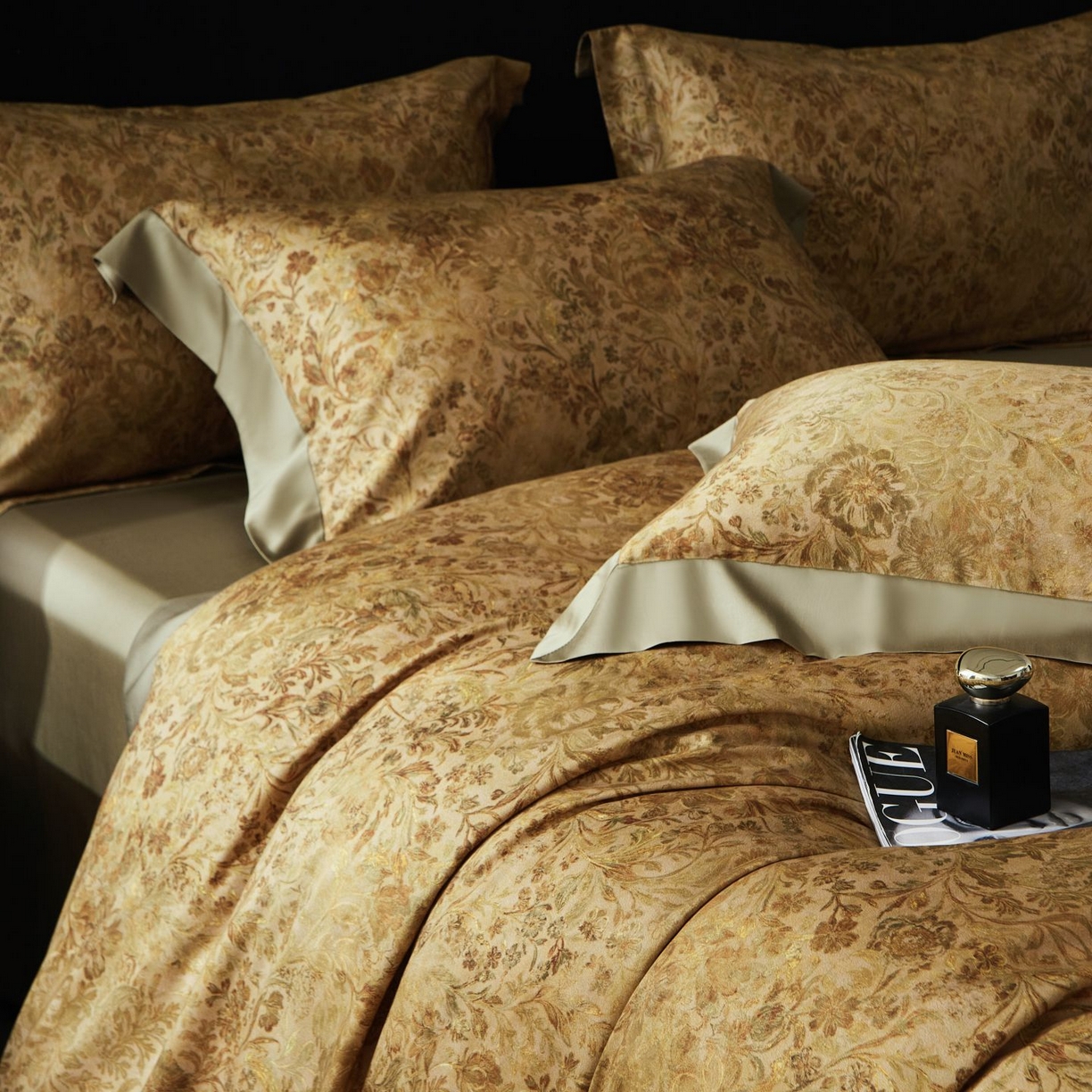 91家纺网 家纺一手货源 找家纺 南通朵美纺织品有限公司 2026新款100支天丝棉系列四件套 锦香