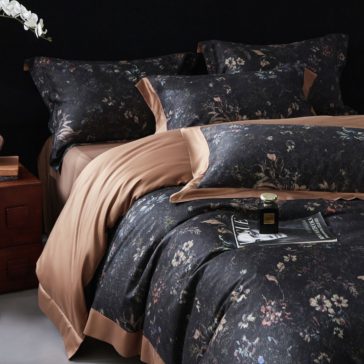 91家纺网 家纺一手货源 找家纺 南通朵美纺织品有限公司 2026新款100支天丝棉系列四件套 花案