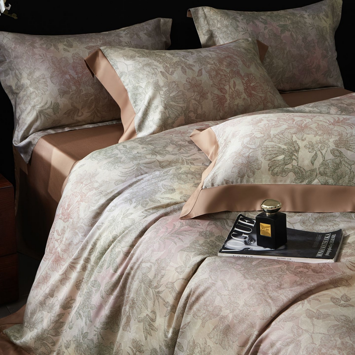 91家纺网 家纺一手货源 找家纺 南通朵美纺织品有限公司 2026新款100支天丝棉系列四件套 汀山芳韵