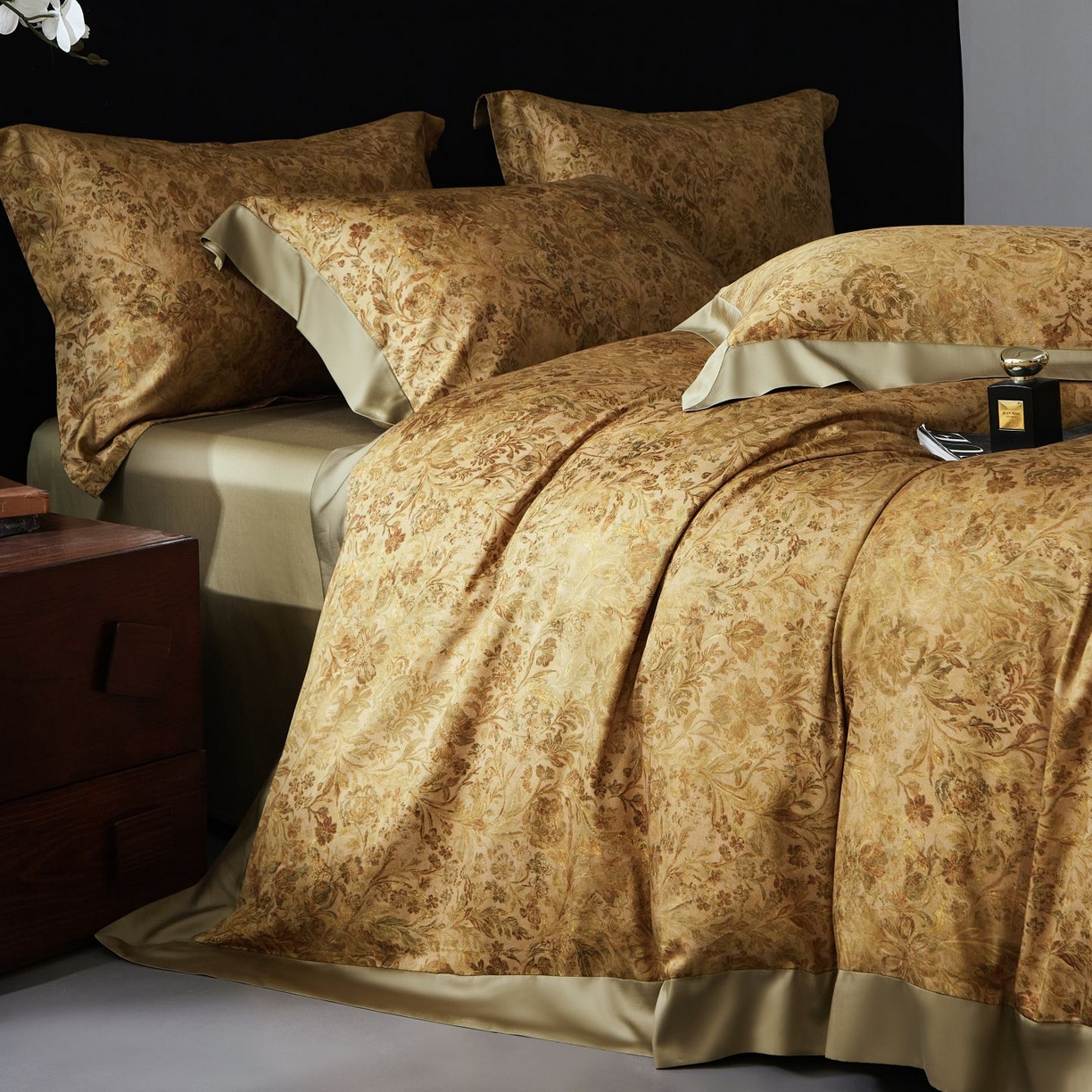 91家纺网 家纺一手货源 找家纺 南通朵美纺织品有限公司 2026新款100支天丝棉系列四件套 锦香