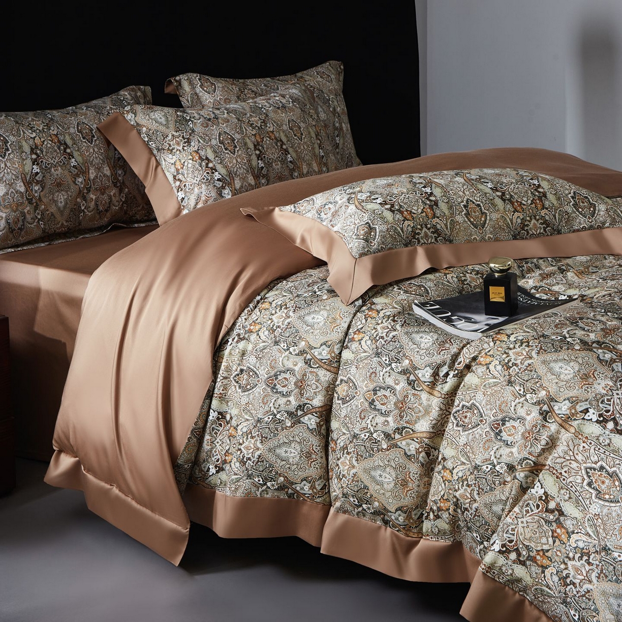 91家纺网 家纺一手货源 找家纺 南通朵美纺织品有限公司 2026新款100支天丝棉系列四件套 卡顿